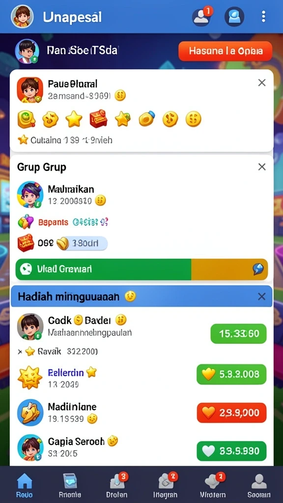 rejeki - Tampilan antarmuka yang intuitif dan menarik.
