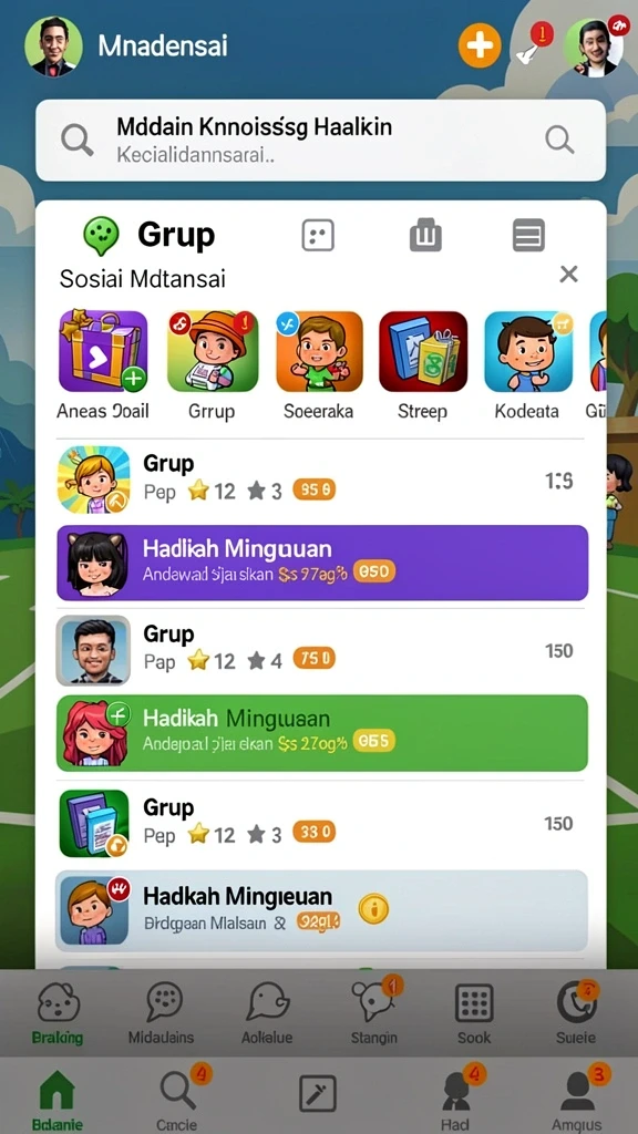 yumetoto - Tampilan antarmuka yang menarik dan mudah digunakan.